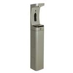 View Model 3610: ADA Outdoor Stainless Steel Pedestal Bottle Filler
