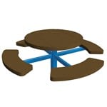 View Round Pedestal Picnic Table