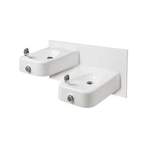 View Model 1501: Wall Mounted Enameled Iron Drinking Fountain