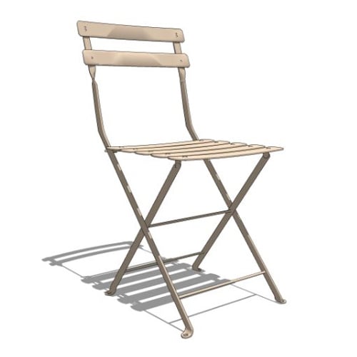 Folding Chairs: Bistro Metal Frame