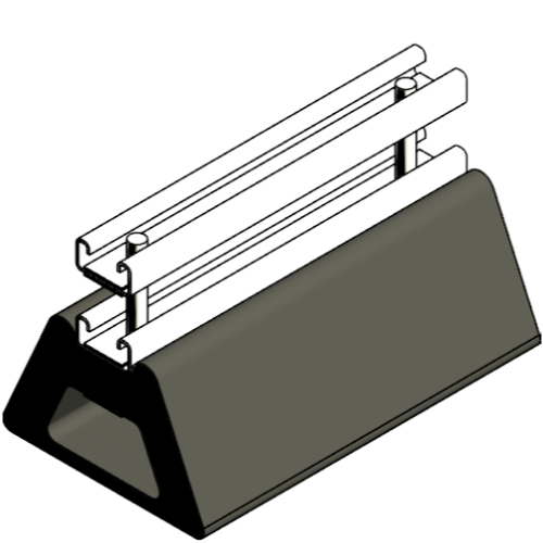 Pipe Support: Height Adjustable Strut