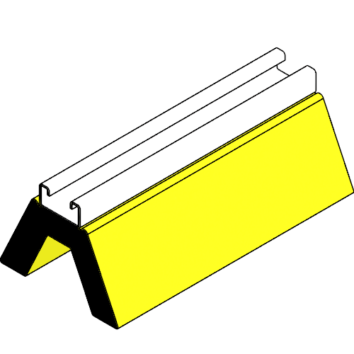 Pipe Support: Safety Yellow Strut 