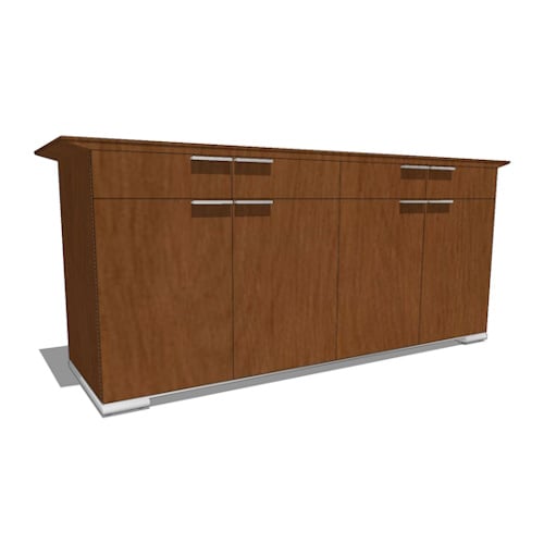 Credenzas: Buffet Credenza with Drawers, 24" D x 84" W x 36" H