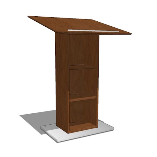 Lectern : Lectern, 29" D x 32" W X 48" H