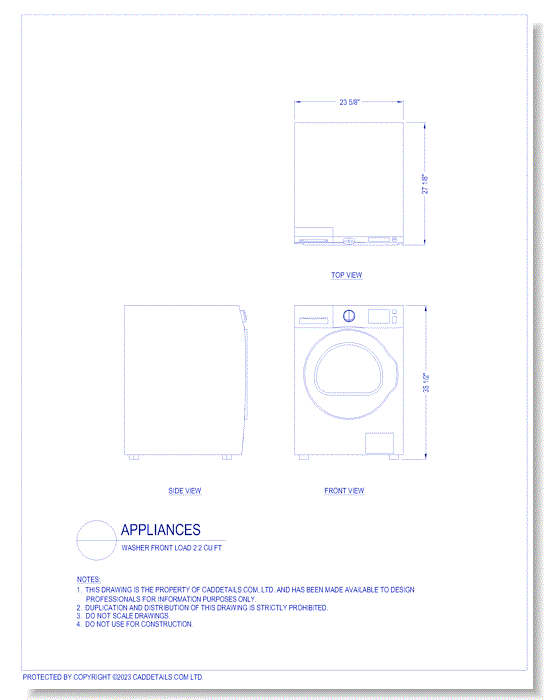 Washer Front Load 2.2 cu ft