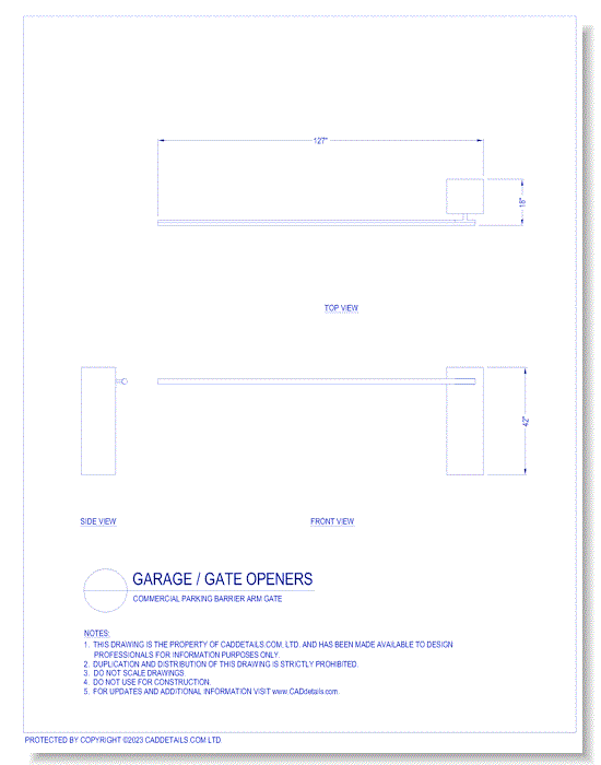 Commercial Parking Barrier Arm Gate