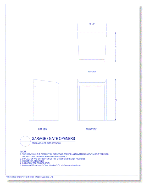 Standard Slide Gate Operator