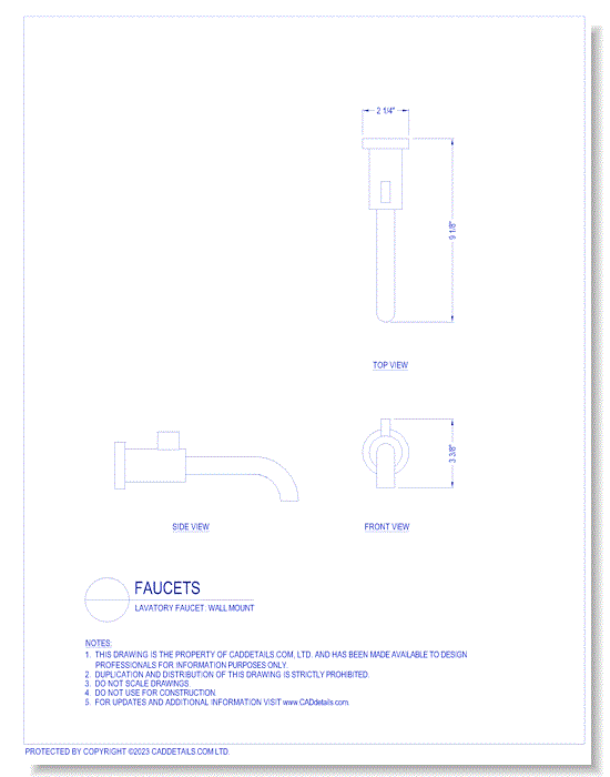 Lavatory Faucet: Wall Mount