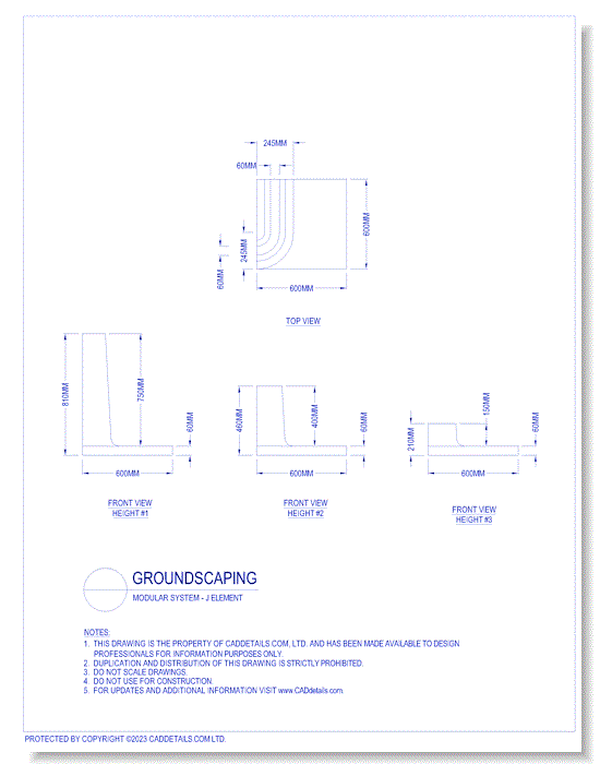 Groundscaping: Modular System - J Element