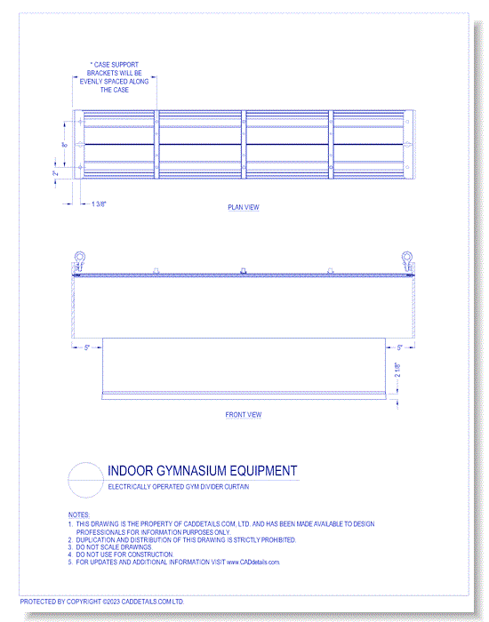 Electrically Operated Gym Divider Curtain