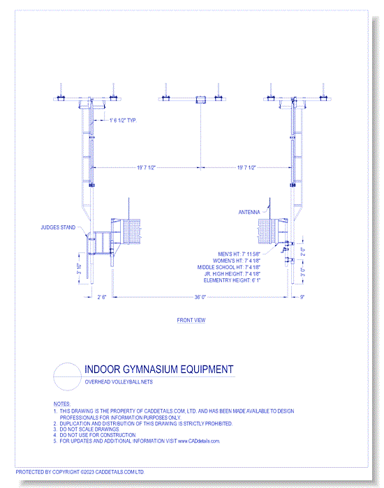 Overhead Volleyball Nets