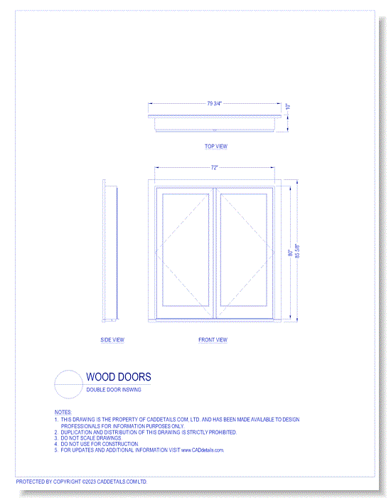 Double Door Inswing