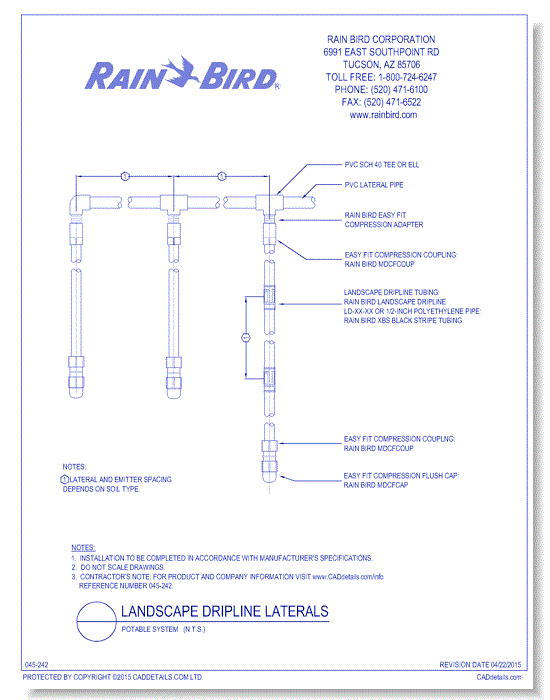 Landscape Dripline Laterals