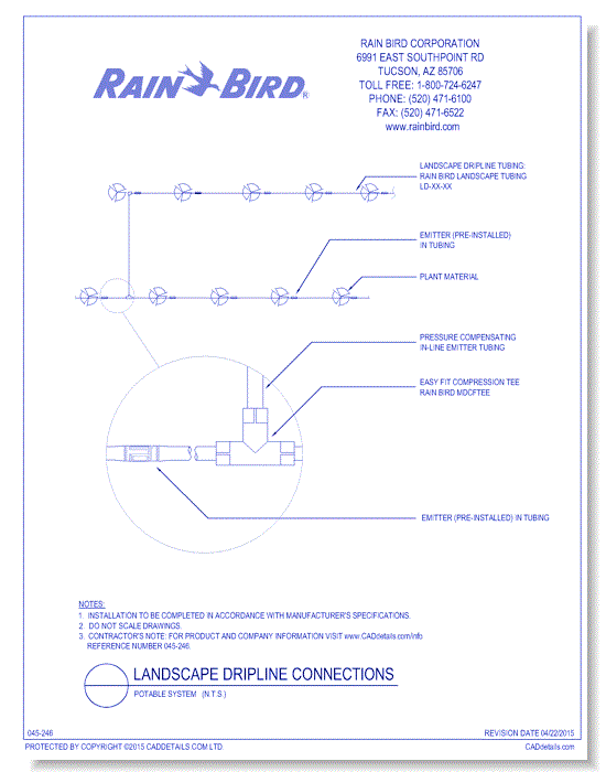 Landscape Dripline Connections