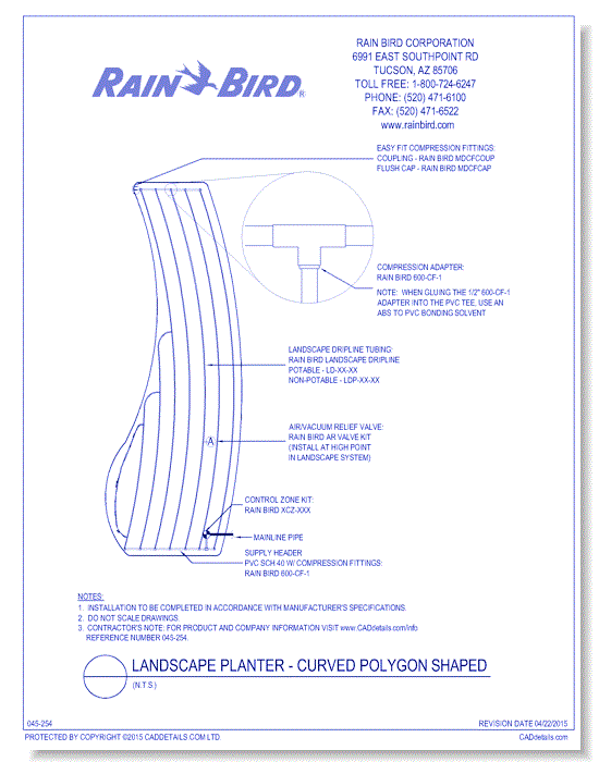 Landscaped Planter - Curved Polygon Shaped