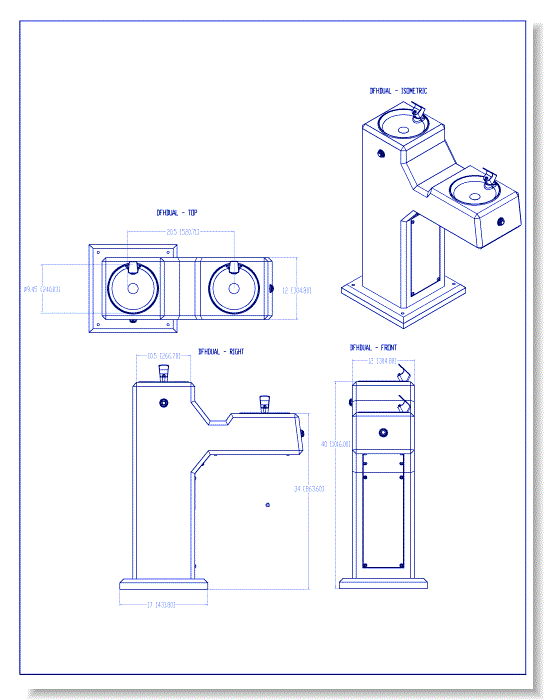 DFH-Dual Dual Drinking Fountain