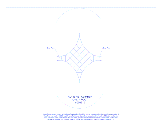 Four Points Net Climber Link - 4 to 4