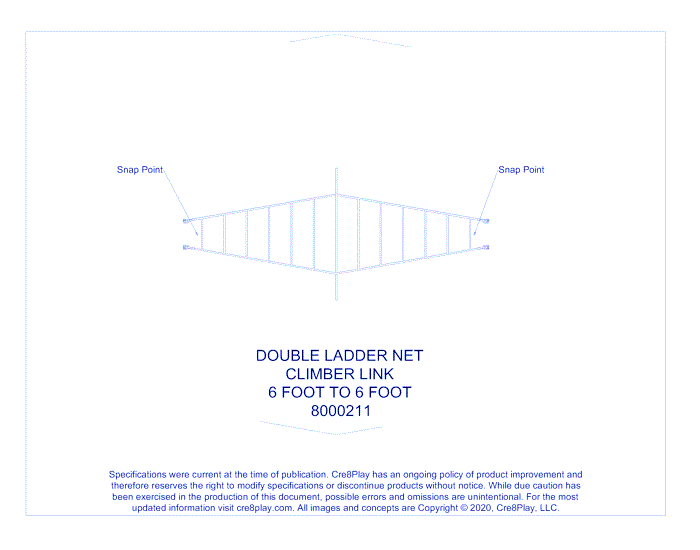 Double Ladder Net Climber Link - 6 to 6