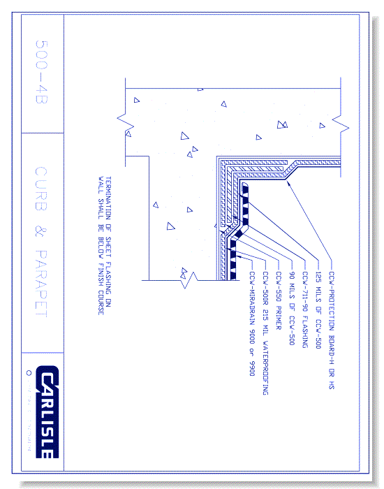 500-4B - Curb & Parapet