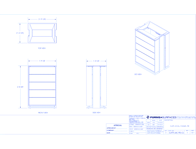 Apex Litter & Recycling Receptacle