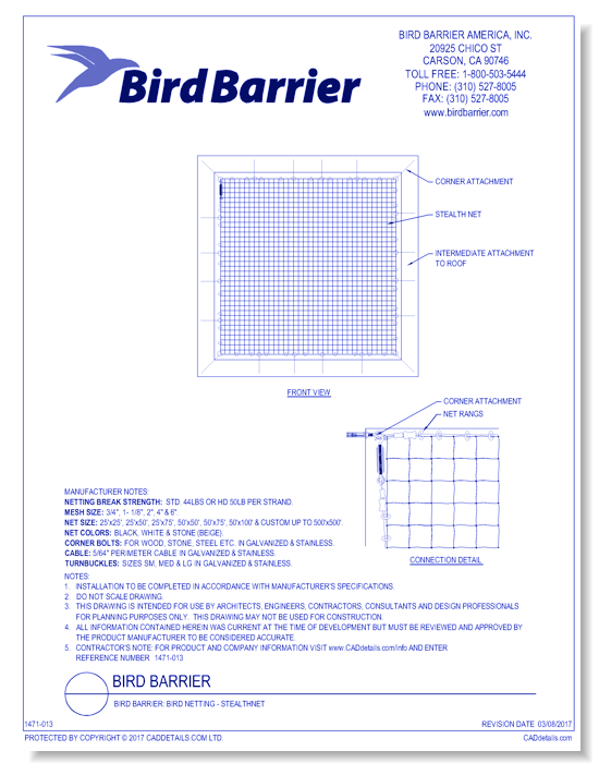 Bird Barrier: Bird Netting - StealthNet®