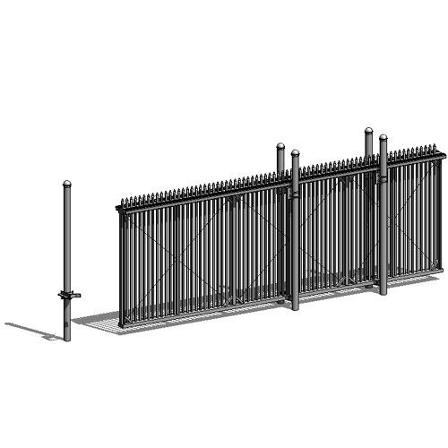 Fortress Structural Cantilever Slide Gate - Ornamental