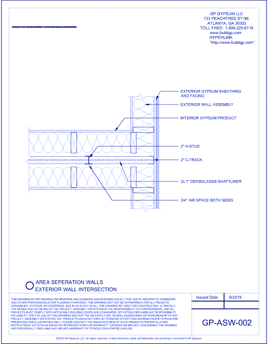 GP-ASW-002 - Exterior Wall Intersection