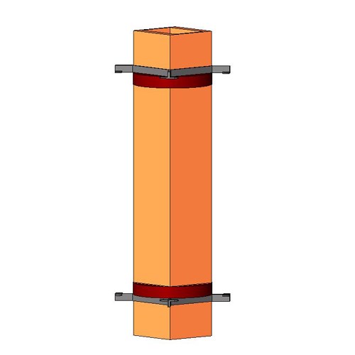 Series 33 through floor caulked w/positioning clamp