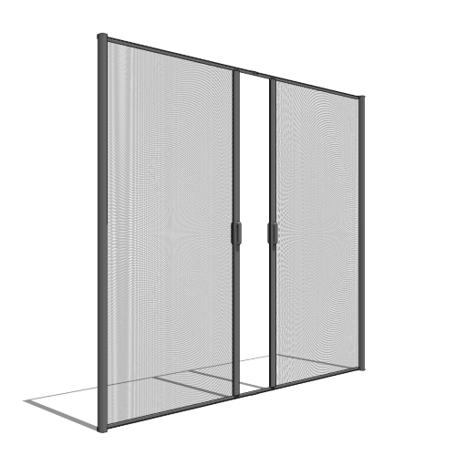 Retractable Door Screens - Phantom Screens - CADdetails