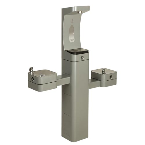 CAD Drawings BIM Models Haws Corporation Model 3612FR: ADA Outdoor Stainless Steel Freeze-Resistant Bottle Filler and Dual Fountain