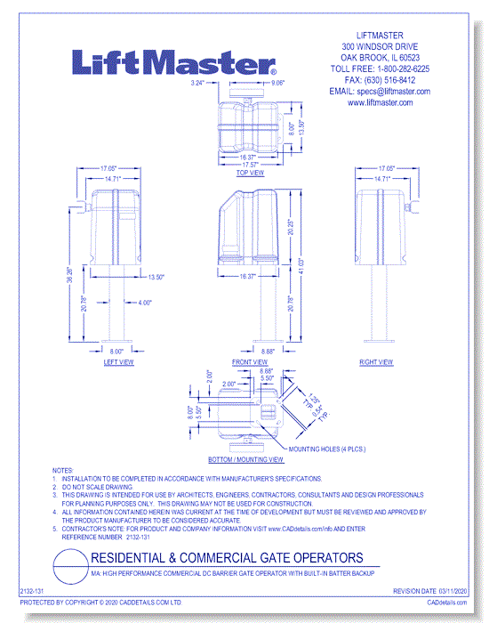 MA: High Performance Commercial DC Barrier Gate Operator with Built-in ...