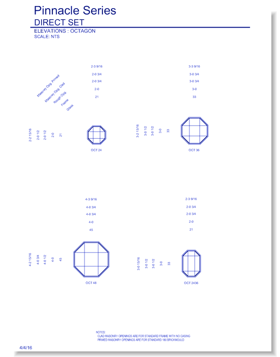 cad octagon windows