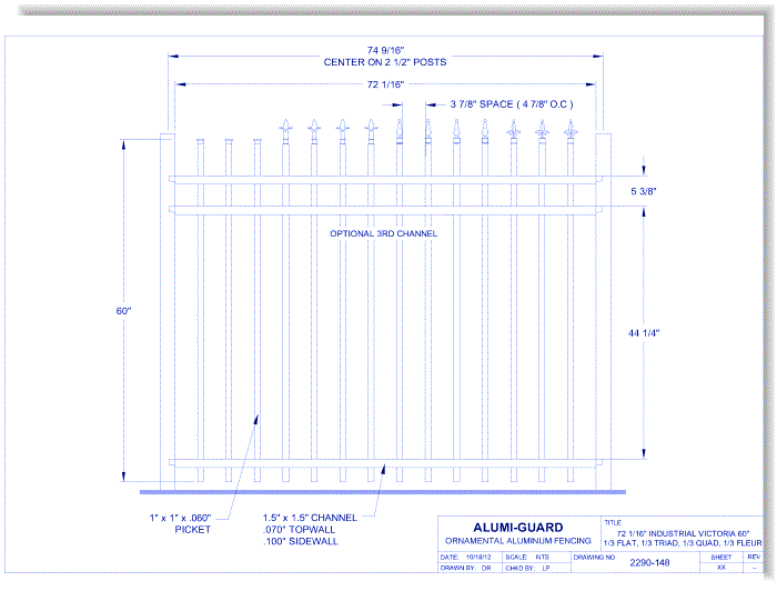 6' Industrial Victoria 60" (I6V603S-3)