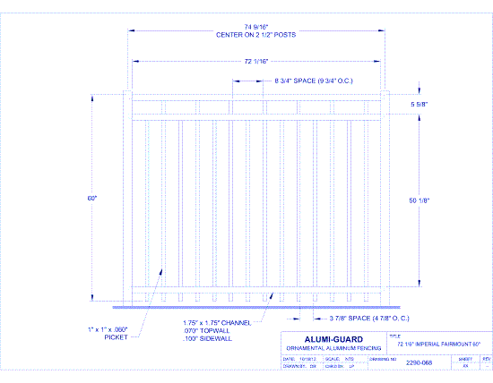 6' Imperial Fairmount 60" (IM6F603S)