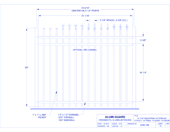 6' Industrial Victoria 60" (I6V603S-3)