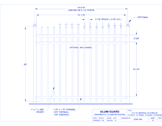 6' Imperial Victoria 60" (IM6V603S-3)