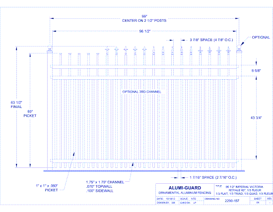 8' Imperial Victoria 60" Royale (IM8V603S0-1-3)