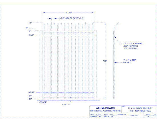 6' Security 108" (I6S1084S0)