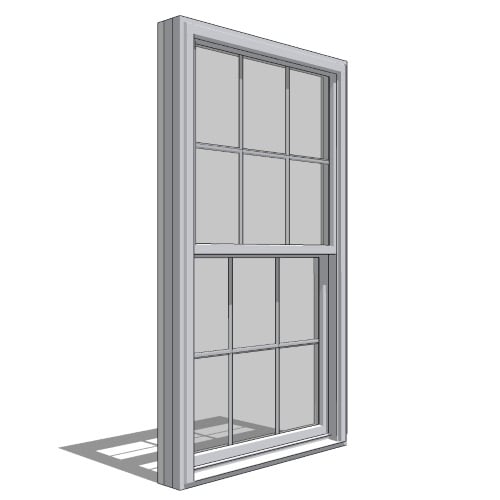 350 Series Double-Hung Window, Single - Pella Corporation - CADdetails