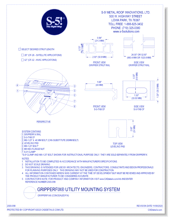 GripperFix® (Concealed Fix)