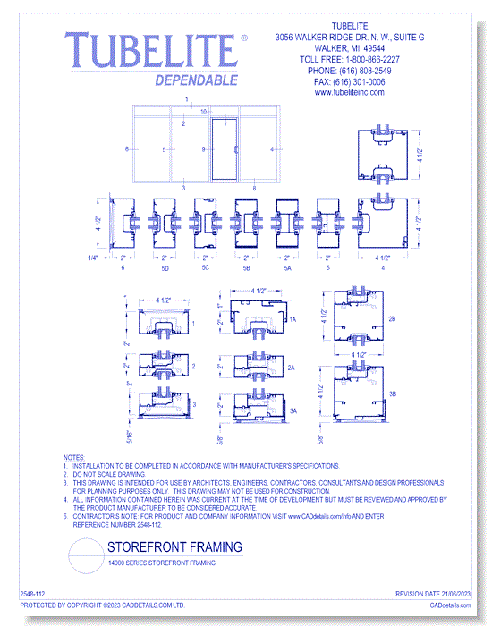 14000 Series Storefront Framing - E14000