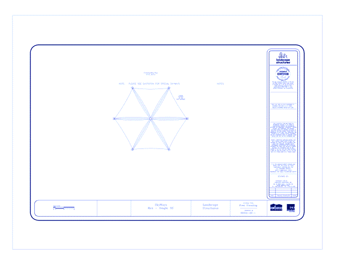 SkyWays® Hex Single Layer 35' Shade