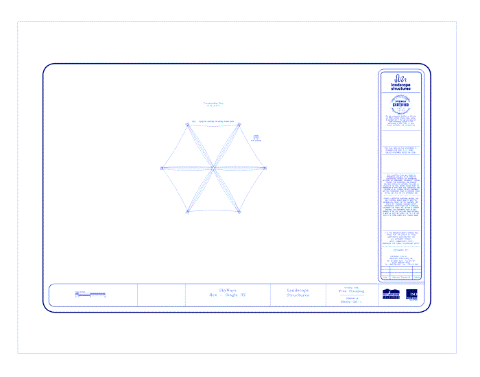 SkyWays® Hexagon, Single Layer 35' Diameter