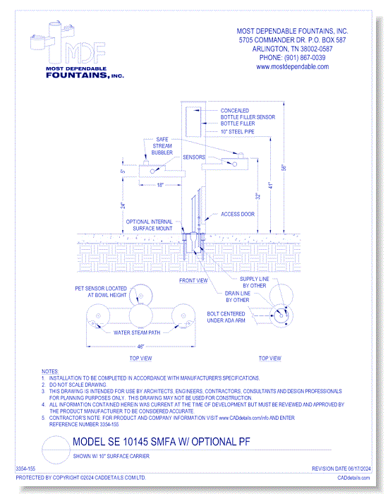 Touchless Series: SE 10145 SMFA with Optional PF