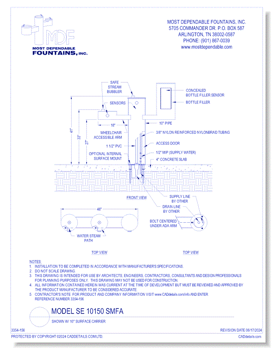 Touchless Series: SE 10150 SMFA with 10” Surface Carrier