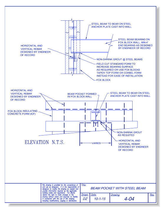 Masonry Beam Pocket Detail - The Best Picture Of Beam