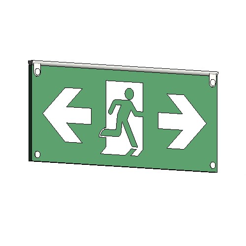 Rm Architectural Series Exit Signs Bi Directional Caddetails