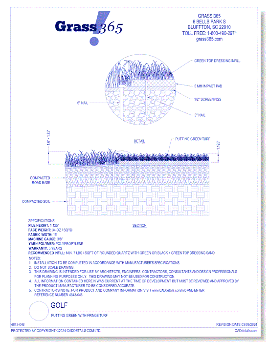 Putting Green with Fringe Turf