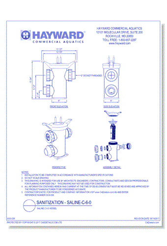 Hayward Commercial Saline C 6.0 Chlorine Generator