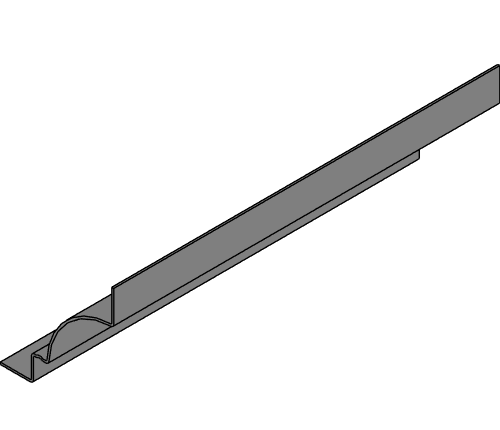 Fiberglass Cornice: CR 174x8, 15-1/4" H x 14-1/8" P x 96" L